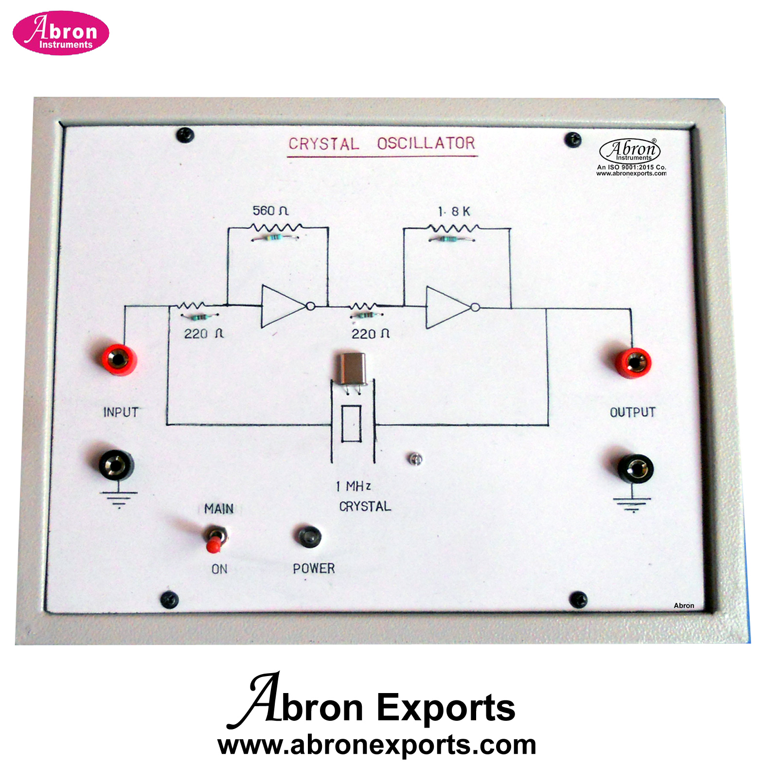 Oscillator Clock Oscillator Trainer Circuit With Power Supply Input Audio Oscillator Output Sockets For CRO AE-1352CL